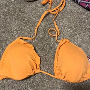 Orange bikini top